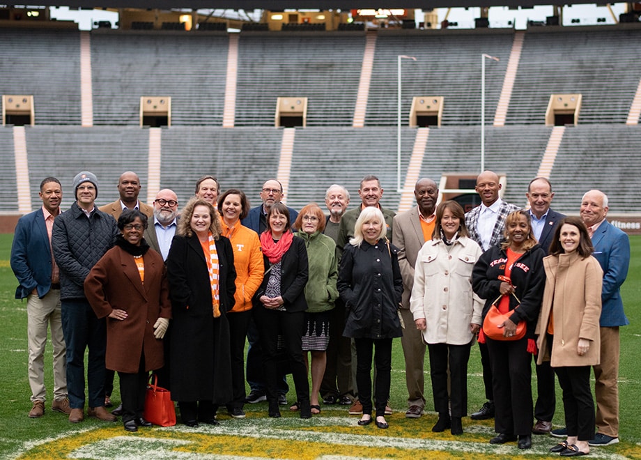 Members of the Alumni Board of Directors in Neyland Stadium