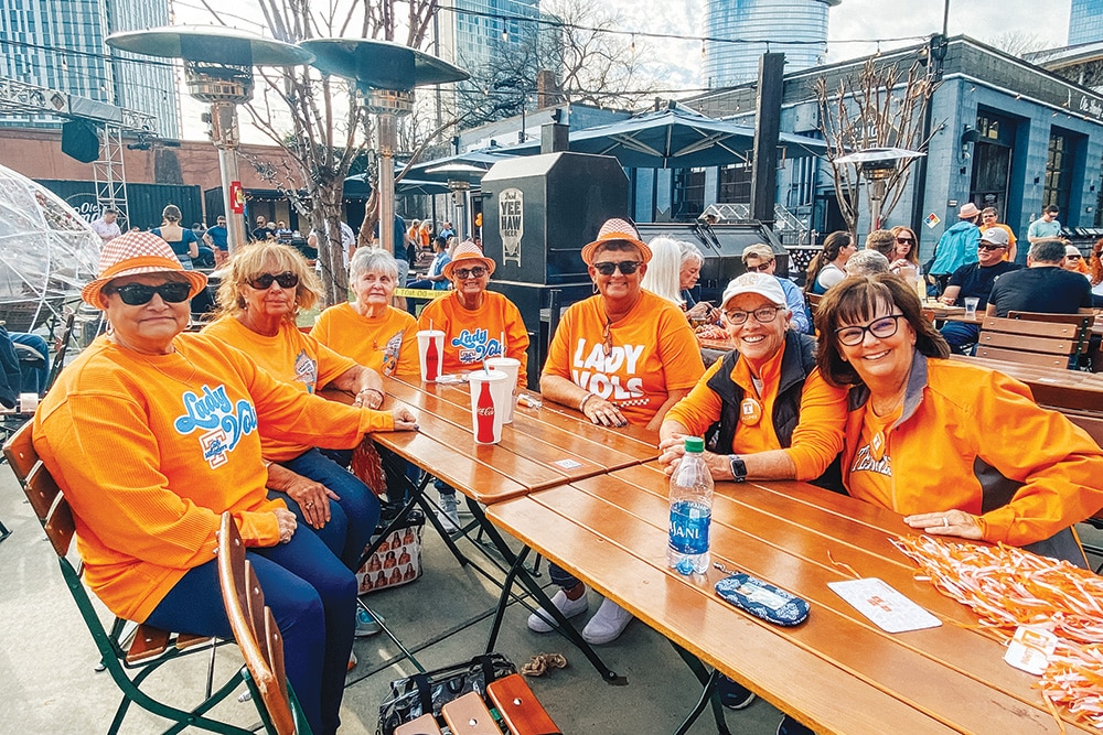 Alumni during a Lady Vols pre-game tailgate